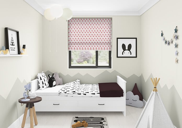 Alfresco, Pomegranate - Twist&Fit Roman Blind - Image 5